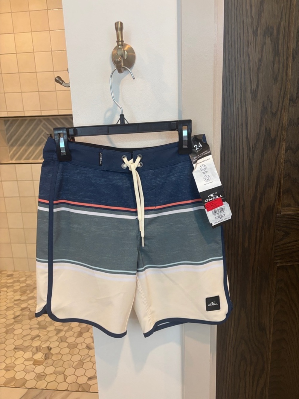 O'Neill Navy and Cream Board Shorts